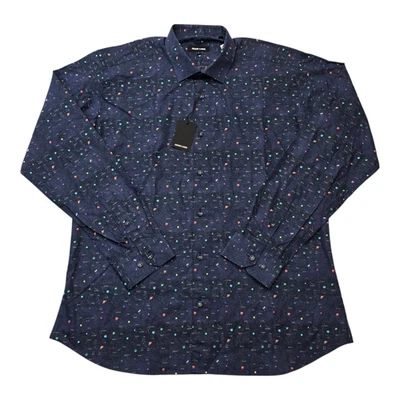 Jared Lang Mens XL Long Sleeve Button Shirt Constellations Stars Planets NWT - Image 1 of 4