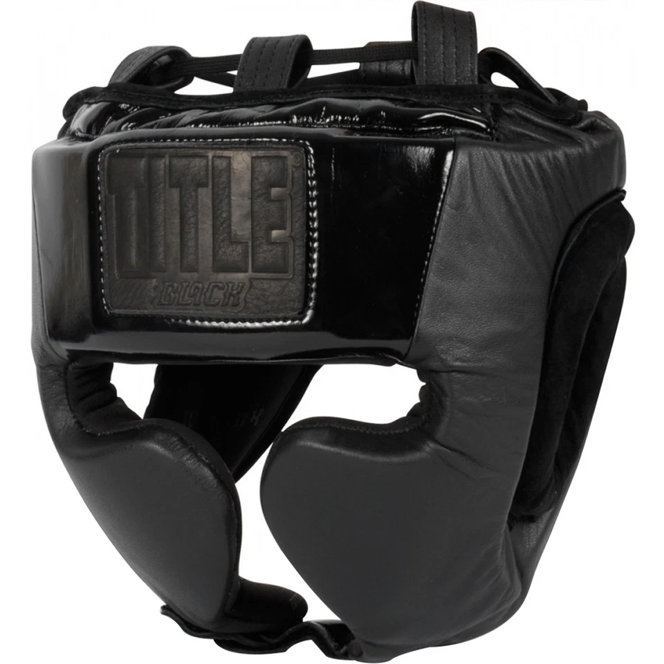 Title Black Training Headgear - Large - Image 1 of 1