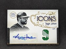 REGGIE JACKSON 2011 Prime Cuts Icons Materials Autograph AUTO #/5 Oakland A's