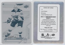 2016-17 Upper Deck Compendium Printing Plate Cyan 1/1 Kurtis Gabriel #711