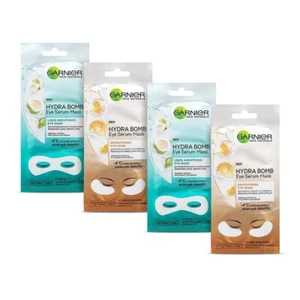 Garnier (2 Orange Eye Masks + 2 Coconut Water Eye Serum Mask) (Pack of 4) 28 g - Picture 1 of 5