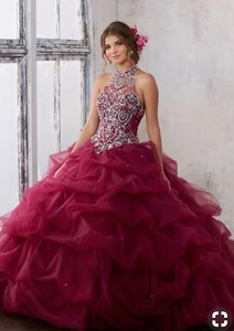 quinceanera dress burgundy (black cherry) - Picture 1 of 1