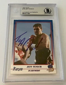 Jeff Fenech Boxing signed 1991 Kayo #176 Card autographed Beckett Slabbed - Picture 1 of 2