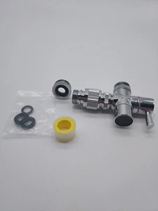 Faucet Diverter Valve for Sink and Portable Dishwasher Chrome - Picture 1 of 4
