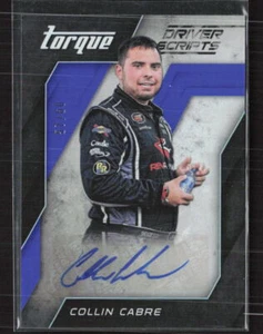2016 Panini Torque #DS-CA Collin Cabre Driver Scripts Blue Auto #/60 (JT) - Picture 1 of 2