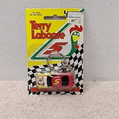 1998 Terry Labonte #5 Metal Diecast Keychain Corn Flakes 1:87 Nascar  - Image 1 of 4