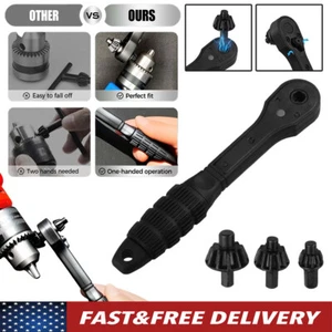 Llave de llave de portabrocas de trinquete 2 en 1 - Herramienta de repuesto universal para - Imagen 1 de 11