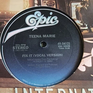 Teena Marie – Fix It (Epic – 49-04125) promo - Imagen 1 de 4