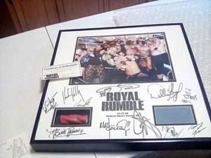 wwe royal rumble jan 27 2008 ring rope & mat signed with wwe licensed coa - Picture 1 of 1