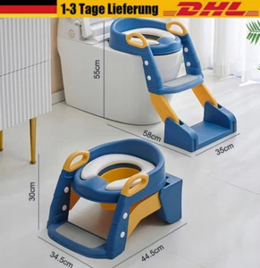 Toilette bambino bambini vasino didattico sedile wc vasino allenatore toilette scale - Foto 1 di 13