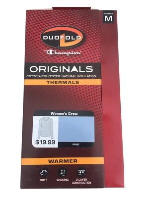 Duofold Women’s Shirt, Soft, 2-Layer Construction, Warm. Best for Cold. M. Blue - Image 1 of 4