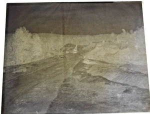 Placa fotográfica de vidrio aprox. 1917 - Construcción del ferrocarril central de Illinois - KY gl - Imagen 1 de 3