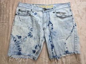 Pantalones de mezclilla Flypaper para hombre cortos talla 36 lavado mediano solapa bolsillo elástico - Imagen 1 de 9