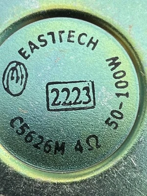 Woofers EASTECH Onkyo C5626M 4 ohmios 50 W - 100 W para altavoces SKF-100 - Foto 1 de 4