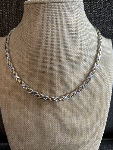 Collana MCM Givenchy Designer Firmata Tono Oro Argento