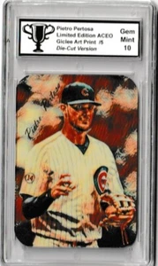 Carta Kris Bryant 2017 Pietro Pertosa Edizione Limitata ACEO Stampa Arte 3 di 5 - Foto 1 di 4