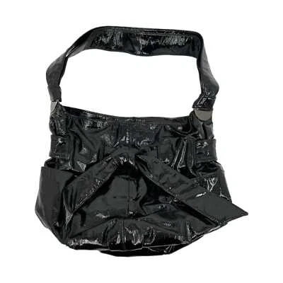 Kooba Black Patent Leather Shoulder Bag | Magnetic Closure, Inner Pockets - Image 1 of 4