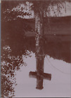 France, au bord du Breuchin, Croix de la Rochotte Vintage print, tirage d'é