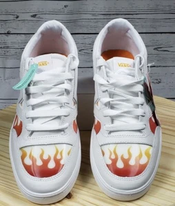 VANS Lowland Cc True White Flame Sneakers Skate Shoes VN0A4TZY4H4 Mens Size 10 - Bild 1 von 8