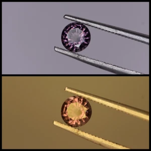 Spinelle couleur changeante 0.76ct rose orange Sri lanka FMG collection - Picture 1 of 7