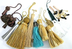 Lot of 14 Tassels Fabric Assorted Art Craft Supply Home Fashion - Picture 1 of 5