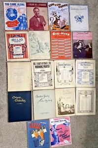 Lotto spartiti organo a pipa e pianoforte vintage - Foto 1 di 4