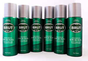 Brut Deodorant  Original Body Spray 200ml X6