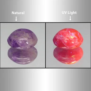 2.38 Ct Ultra Rare ! Fluorescent 'Nuero System' Pattern HACKMANITE Cabochon - Picture 1 of 3
