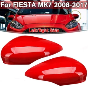 1 par de cubiertas de luz indicadora de espejo retrovisor rojo para Ford Fiesta MK7 2008~2017 - Imagen 1 de 5