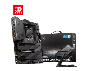 MSI MEG Z590 UNIFY-X LGA1200 Unterstützung 10. Gen/11. Gen Core/Pentium/Celeron - Bild 1 von 3