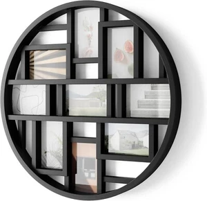 Luna 9-Opening Collage Wall Frame, Black - Picture 1 of 8