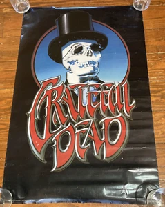 Vintage Funky GRATEFUL DEAD Skull In Top hat Poster from 2000 22"x34" - Picture 1 of 11