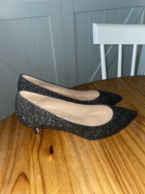 Zapatos de corte LK BENNETT AUDREY NEGRO/GRIS BRILLO TALLA EU 38/US 8 NUEVOS SIN CAJA Foto 1 de 4