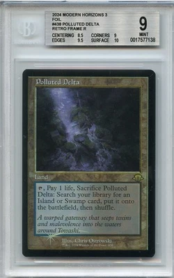 Polluted Delta Foil Retro Frame MH3 BGS 9b++ (w/ subs) MTG #438 - Image 1 of 2