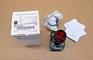 NEU Allen Bradley 800H-QRBH2R DRUCKKNOPF 30 MM ROT SER G (5 VERFÜGBAR) - Bild 1 von 5