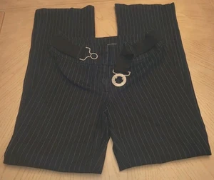 Bisou Bisou Michele Bohbot Hose Damen Gr. 12 schwarz gestreift   - Bild 1 von 12