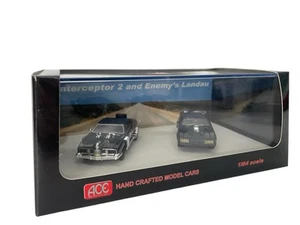 ACE 1/64 MAD MAX INTERCEPTOR 2 & ENEMYs LANDAU TWIN SET FORD FALCON MOVIE RESIN - Picture 1 of 7