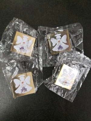 Lot Of 4 Vtg Guardian Angel Lapel Pins Tacks Collar Hat Pin Brooch Taiwan R.O.C. - Image 1 of 4