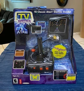 Jakks Pacific Atari Classic 2002 TV Plug Play Home Sistema de Videojuegos 10 en 1 Nuevo de Lote Antiguo - Imagen 1 de 2