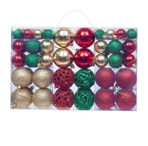 Weihnachtskugeln 100er Set Box Christbaumkugeln Weihnachtsbaumkugeln - Picture 1 of 1