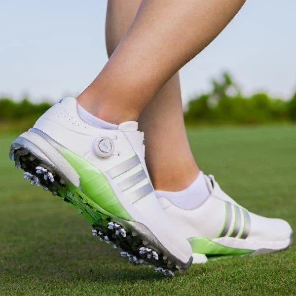 Zapatos de golf Adidas Tour360 24 Boost BOA para mujer (blanco nube/plateado) IF0264 talla 9,5 Foto 1 de 4