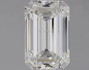 Smaragdschliff 1,30 Karat zert. GIA natürlicher abgebauter Diamant lose G Farbe VS2 Reinheit - Bild 1 von 2