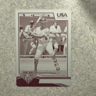 RYAN SPIKES 2019 USA STARS AND STRIPES #1/1 TB RAYS - Image 1 of 2