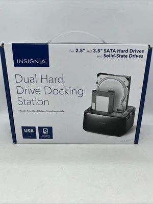 BRAND NEW Open Box Insignia- Dual Hard Drive Docking Station - NEW - Image 1 of 3