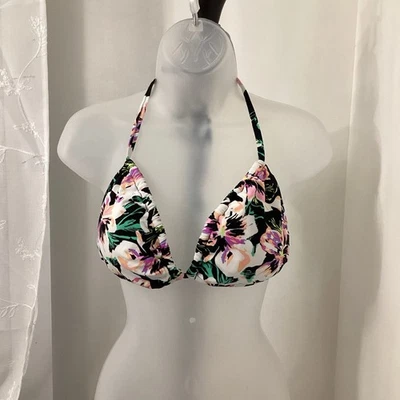 Top de bikini Venus floral halter talla 38D/40A Foto 1 de 4
