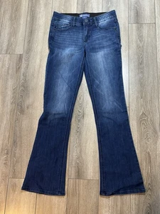 Pantalones de mezclilla Democracy Ab Solution para mujer talla 6 lavado oscuro corte bota cremallera mosca - Imagen 1 de 5