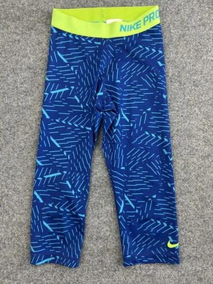 Nike Pro Compression Capri Pants XS Youth Dri-FIT Athletic Tights Running Gym - Image 1 of 4