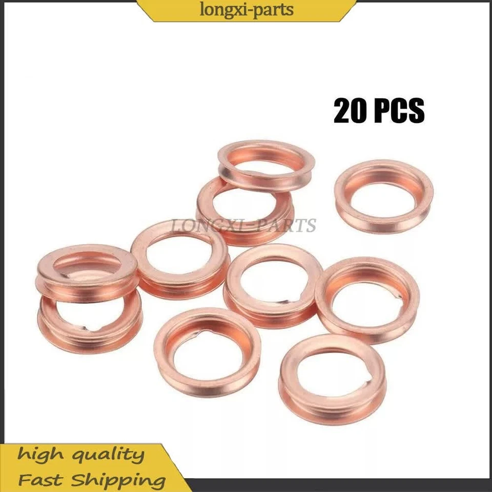 Junta de arandela de aplastamiento de tapón de drenaje de aceite de metal 20X 11026-JA00A para Nissan Infiniti Foto 1 de 4