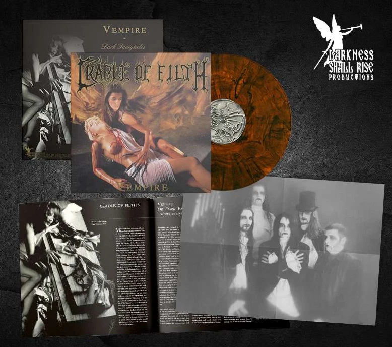 Marbled Transparent Orange Vinyl LP Cradle of Filth Vempire New Mint Metal - Image 1 of 1