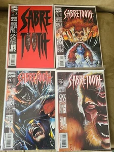 SABRETOOTH (Vol 1, 1993) #1-4 COMPLETE Marvel Limited Series VF+/NM X-Men - Picture 1 of 3